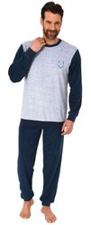 Normann Pyjama Herren Frottee Pyjama langarm günstig online kaufen