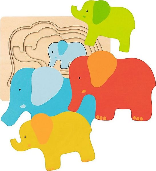 Gollnest & Kiesel Puzzle Schichtenpuzzle Elefant, Puzzleteile günstig online kaufen