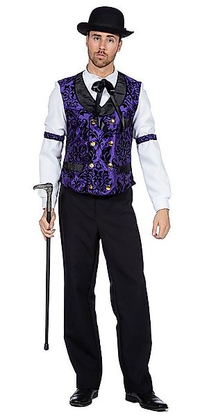 Karneval-Klamotten Kostüm Poker Weste m Hemd Herren Las Vegas Casino Gamble günstig online kaufen