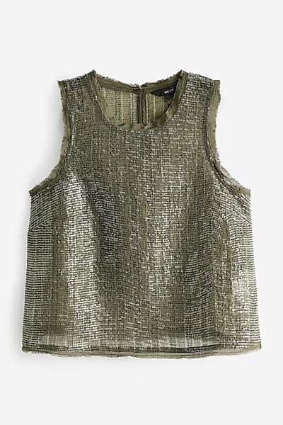 Next Shirttop Ärmelloses Tanktop mit Pailletten günstig online kaufen