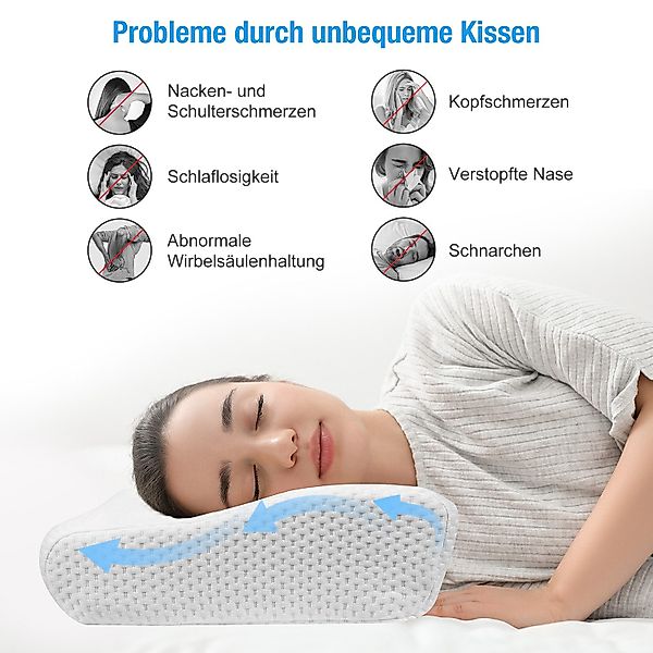 Simloveve Nackenstützkissen-Set Seitenschläferkissen,Ergonomisches Nackenst günstig online kaufen
