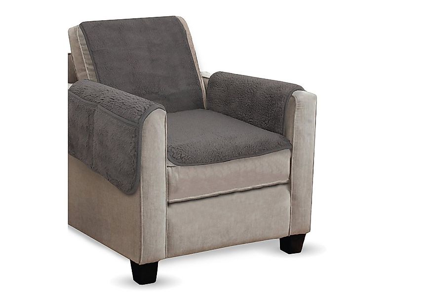 Bestlivings Sesselschoner Lammflor Optik, Sesselüberwurf flauschig - Schonb günstig online kaufen