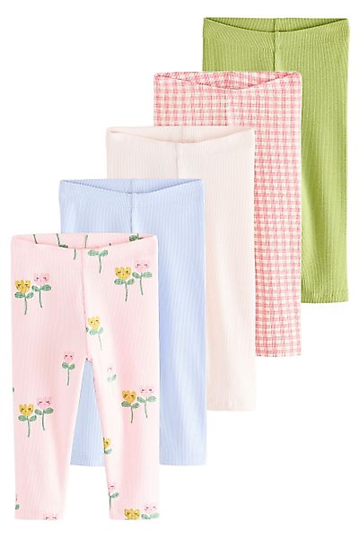 Next Leggings Gerippte Leggings im 5er-Pack günstig online kaufen