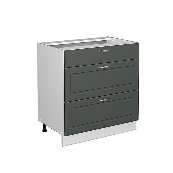 Vicco Midischrank Fame-Line Grün-Gold LH/Weiß 80x82cm günstig online kaufen