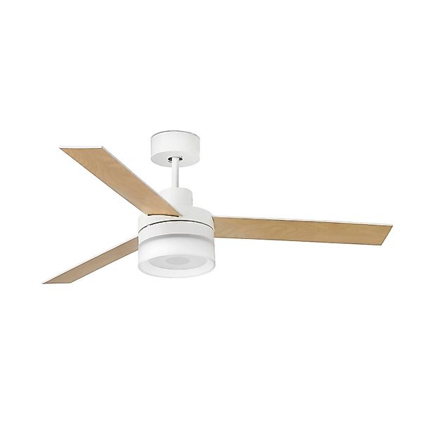 Deckenventilator Ice LED Remote Speaker weiß/holz günstig online kaufen