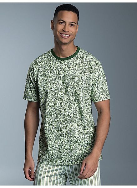 Trigema Schlafanzug TRIGEMA T-Shirt mit Allover günstig online kaufen