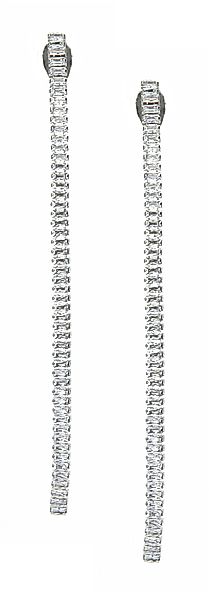 Ella Jonte Paar Ohrclips, lange Strass günstig online kaufen