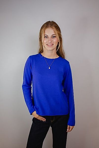 MAERZ Muenchen Wollpullover Pullover Rundhals MAERZ blau günstig online kaufen