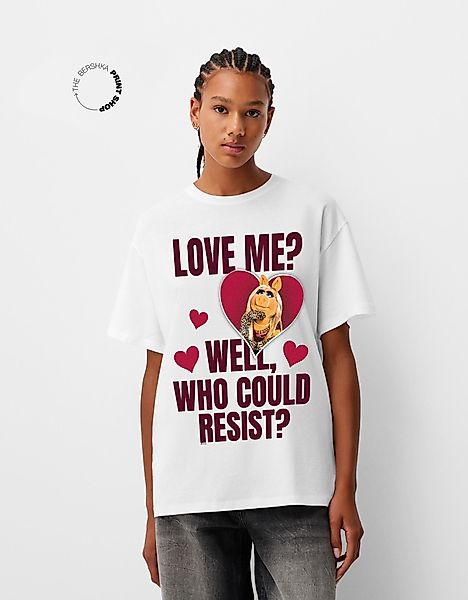 Bershka Oversize-T-Shirt Muppets Mit Kurzen Ärmeln Damen 10-12 Grbrochenes günstig online kaufen