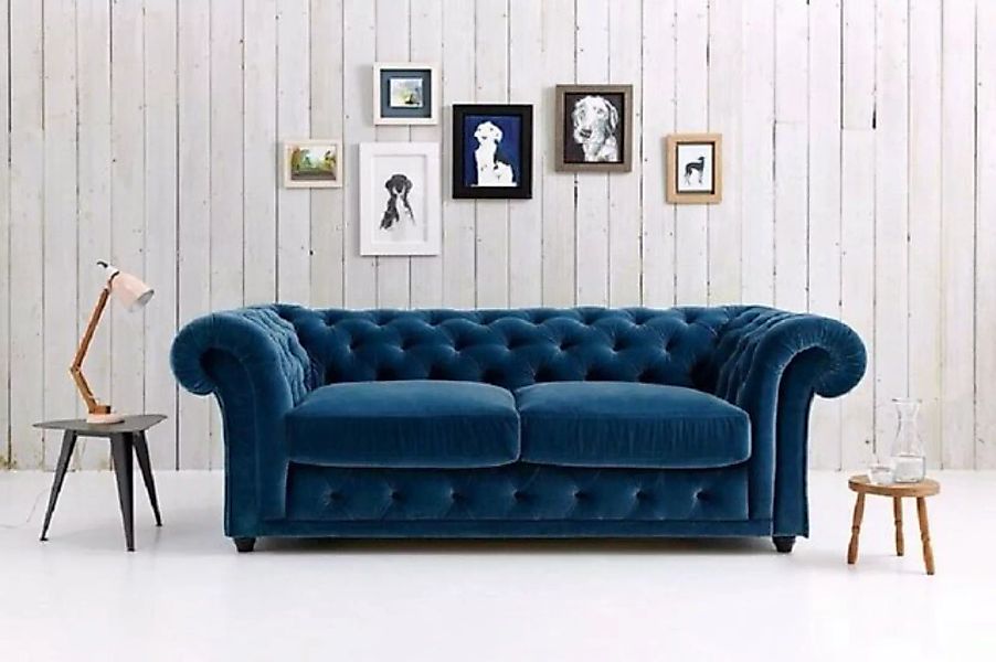 JVmoebel 3-Sitzer Chesterfield Luxus Polster Sofa Couch 3 Sitz Textil #129 günstig online kaufen