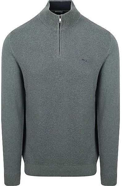 McGregor Half Zip Pullover Merinowolle Structure Grün - Größe M günstig online kaufen