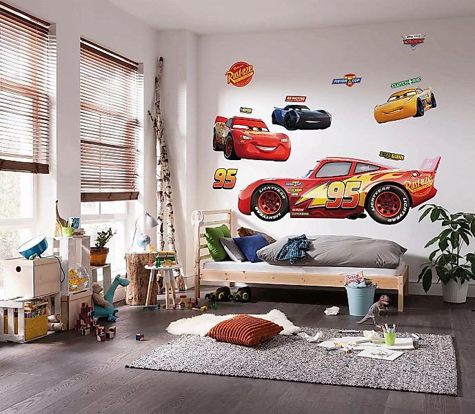 Disney Wandtattoo Cars Rot und Gelb 127 x 200 cm 612439 günstig online kaufen