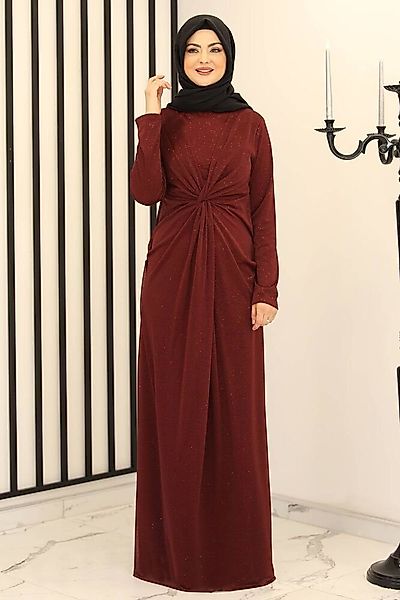 Modavitrini Abendkleid Damen Maxikleid Abiye Abaya Hijab Kleid Modest Fashi günstig online kaufen
