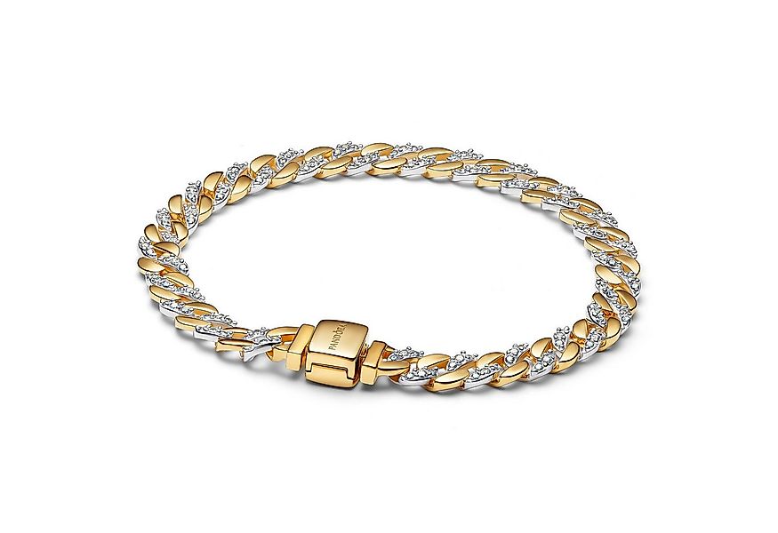 Pandora Gliederarmband Damenarmband Zweifarbig Pavé günstig online kaufen