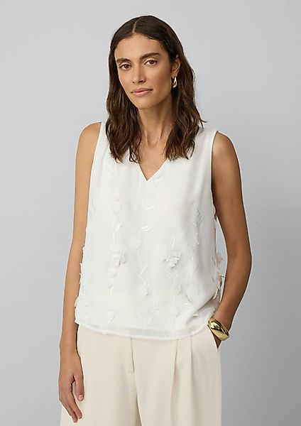 s.Oliver Blusentop Bluse Ärmellose Bluse mit günstig online kaufen