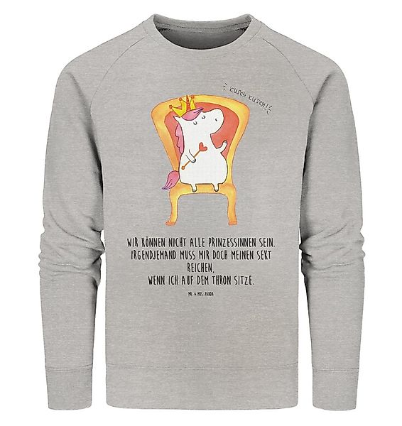 Mr. & Mrs. Panda Longpullover Einhorn König Größe XL - Heather Grey - Gesch günstig online kaufen