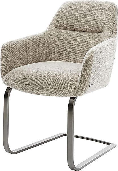 DELIFE Polsterstuhl Pejo-Flex, Freischwinger flach Graphit günstig online kaufen