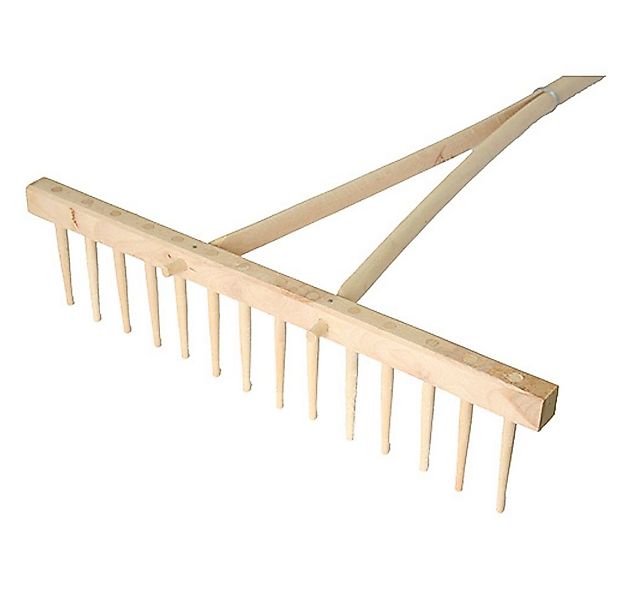 PROREGAL® Gartenrechen Holz-harke 16 Zinken günstig online kaufen