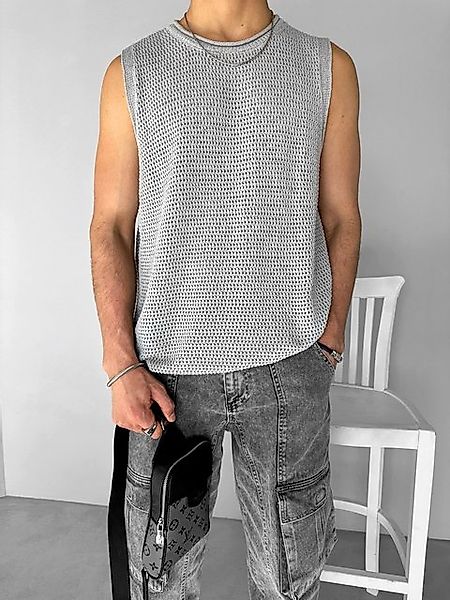 Abluka T-Shirt MESH - STRUCTURE TANKTOP GRAY (1-tlg) günstig online kaufen