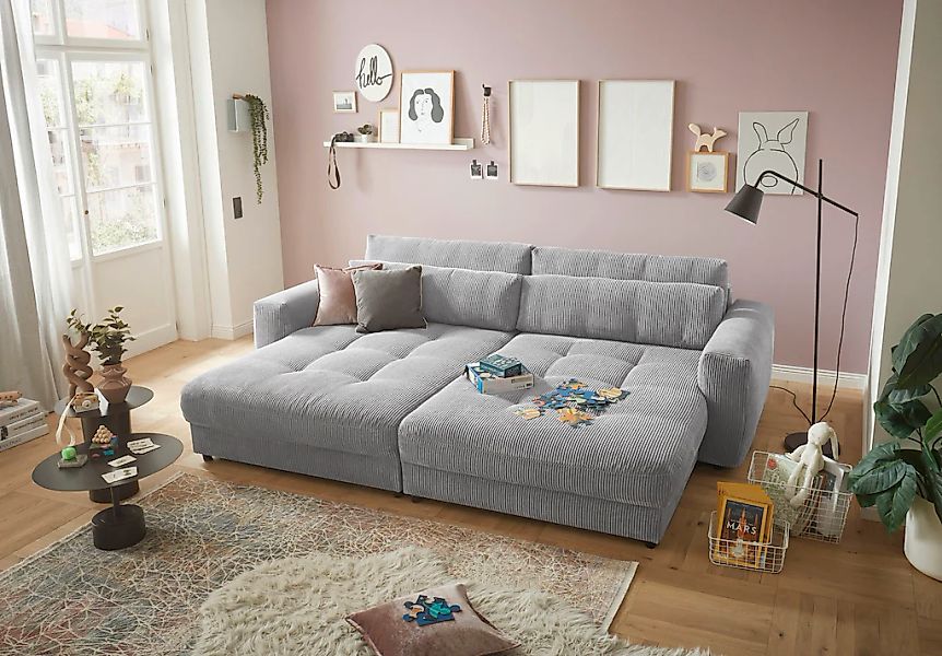 ED EXCITING DESIGN Loveseat "Barura", (2 St.), Big-Sofa mit 2 Nierenkissen günstig online kaufen