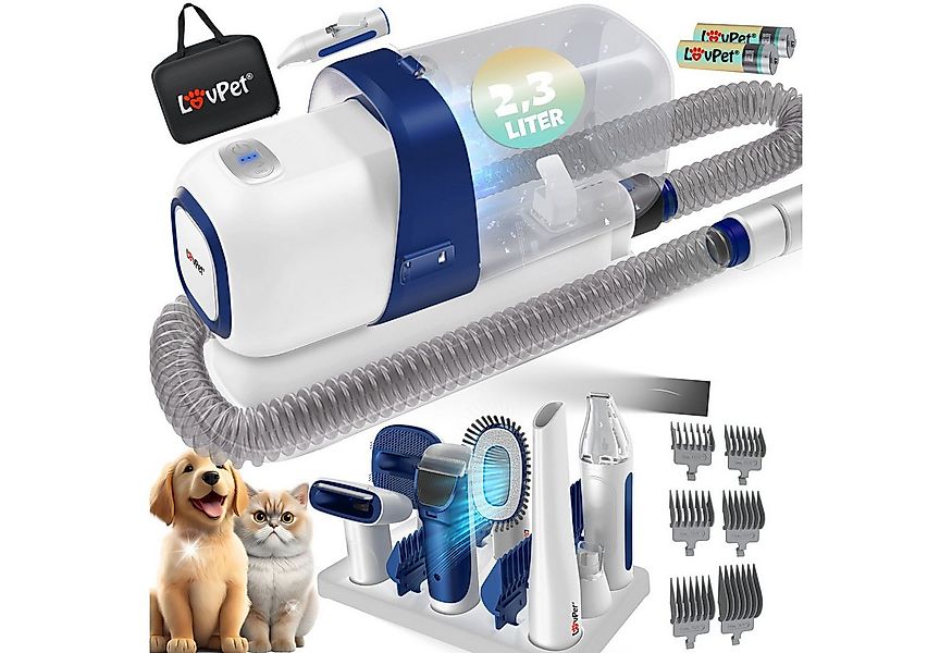 Lovpet Hundeschermaschine, mit Staubsauger Leise Schermaschine AKKU günstig online kaufen