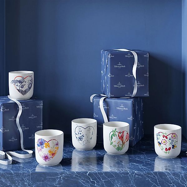Villeroy & Boch Becher "Becher 275 Jahre 290 ml weiß-blau" günstig online kaufen
