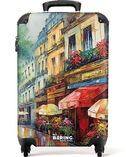 NoBoringSuitcases.com© Hartschalen-Trolley Straße - Ölgemälde - günstig online kaufen
