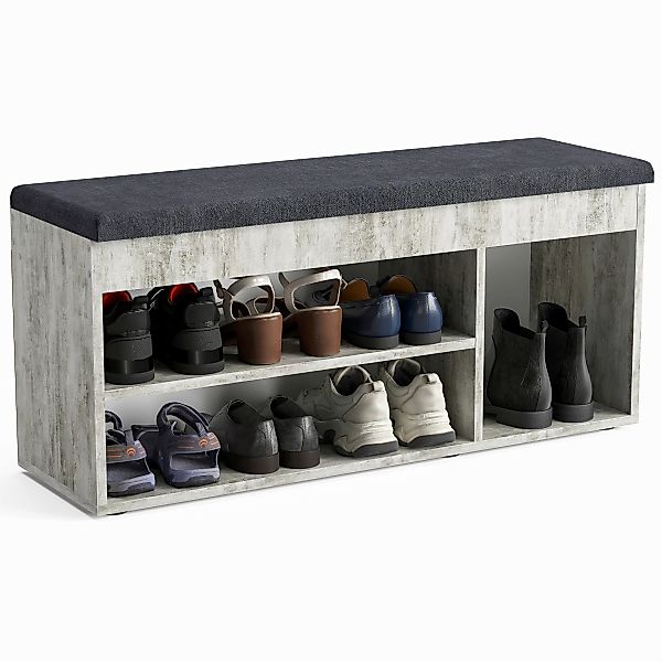KOMTO Schuhbank Mit Sitzfläche Schuhregal Bank günstig online kaufen