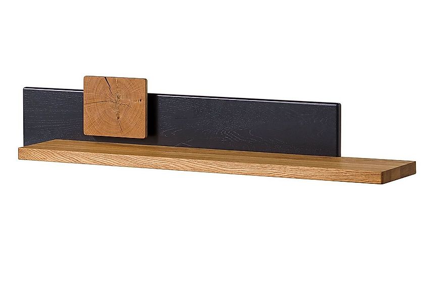 Massivmoebel24 Wandregal, 1-tlg., Wandregal Wildeiche 110x20x20 natur geölt günstig online kaufen