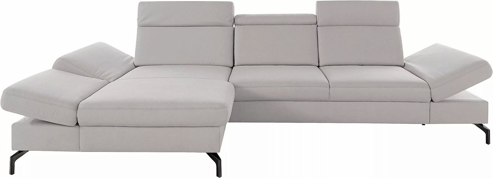 sit&more Ecksofa »Brisbane L-Form«, Fußhöhe 15 cm, inklusive Sitztiefen-, A günstig online kaufen