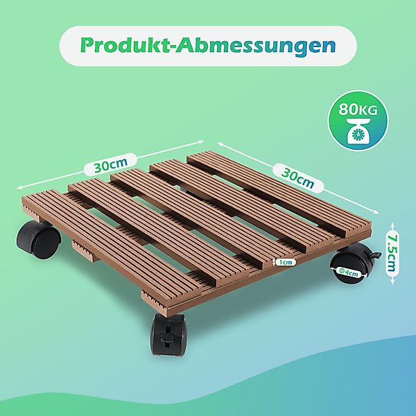 Clanmacy Pflanzenroller 2x Pflanzenroller Blumenroller Blumentopfuntersetze günstig online kaufen