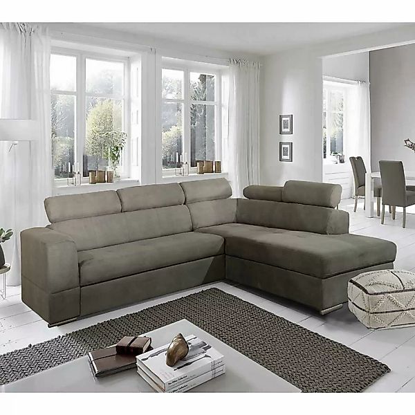 Moderne Schlafcouch mit verstellbaren Kopfstützen 47 cm Sitzhöhe günstig online kaufen