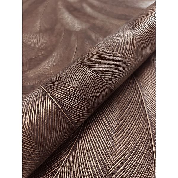 Newroom Vliestapete Savina Bronze Palmen Natur Strukturiert FSC® günstig online kaufen