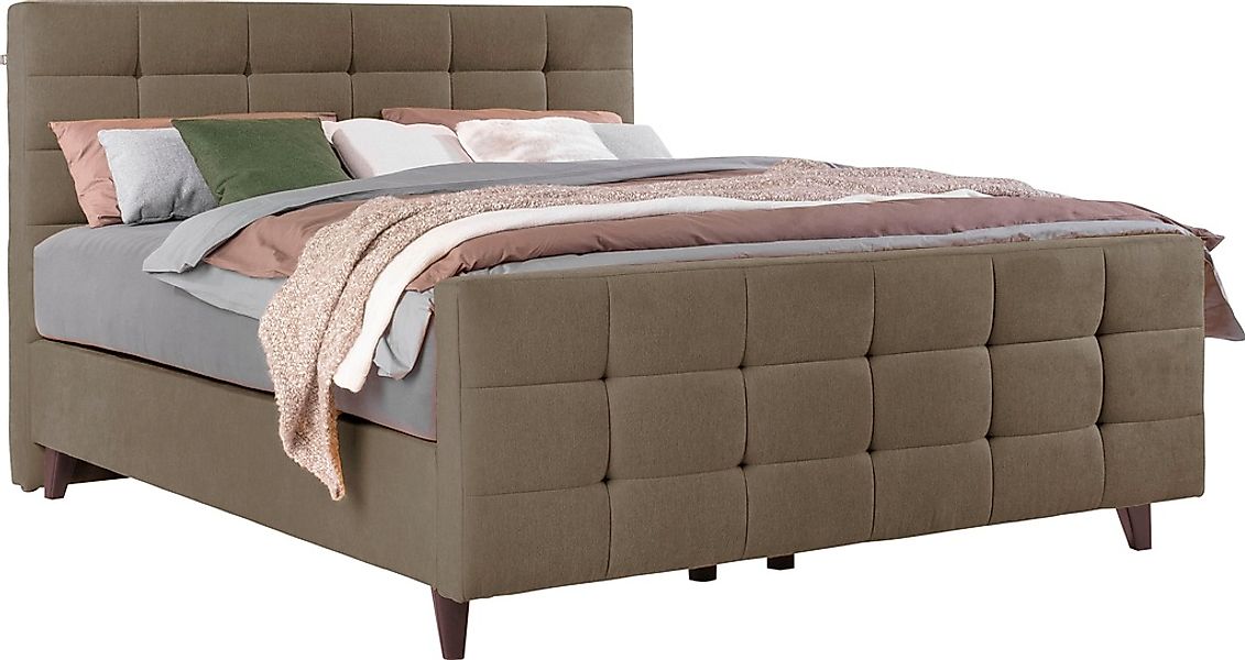 alina Boxspringbett »Dory« inklusive Matratze und Topper, mit Fußteil günstig online kaufen