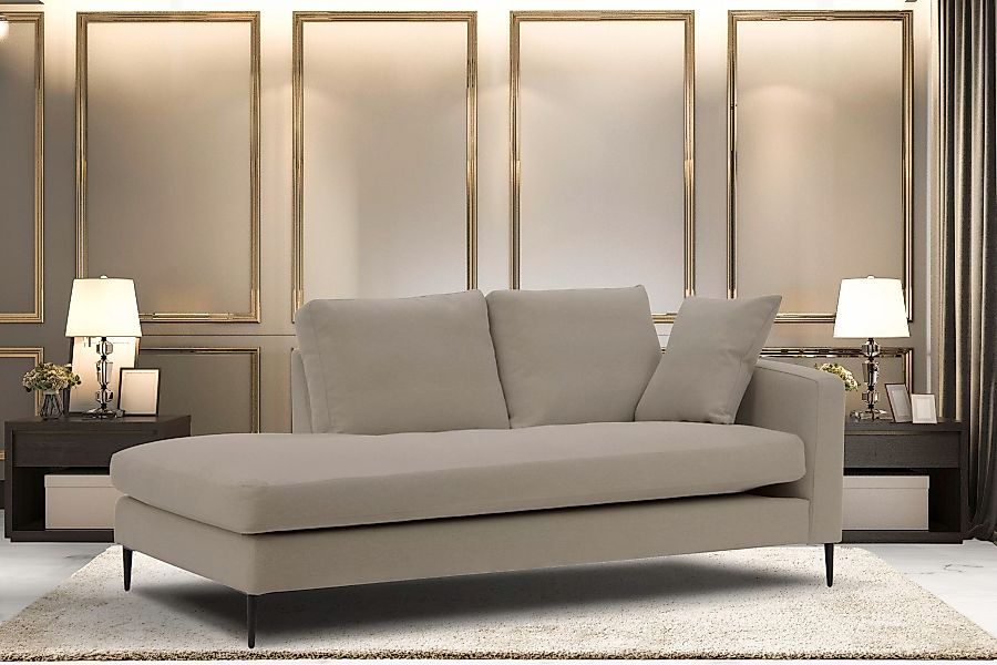 Leonique Recamiere "Cozy Chaiselongue, Maße B/T/H: 195/97/80 cm", mit losen günstig online kaufen