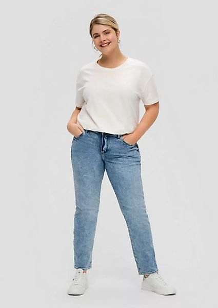 QS 5-Pocket-Jeans Jeans / Mid Rise / Slim Leg Waschung günstig online kaufen