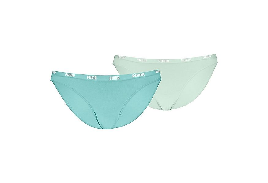 PUMA Bikinislip Bikini Slips (2-St., 2 Stück) mit Umlaufenden Markenlogo am günstig online kaufen