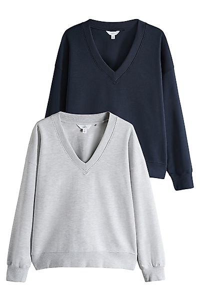 The Set Sweater 2er-Pack Interlock-Sweatshirts mit günstig online kaufen