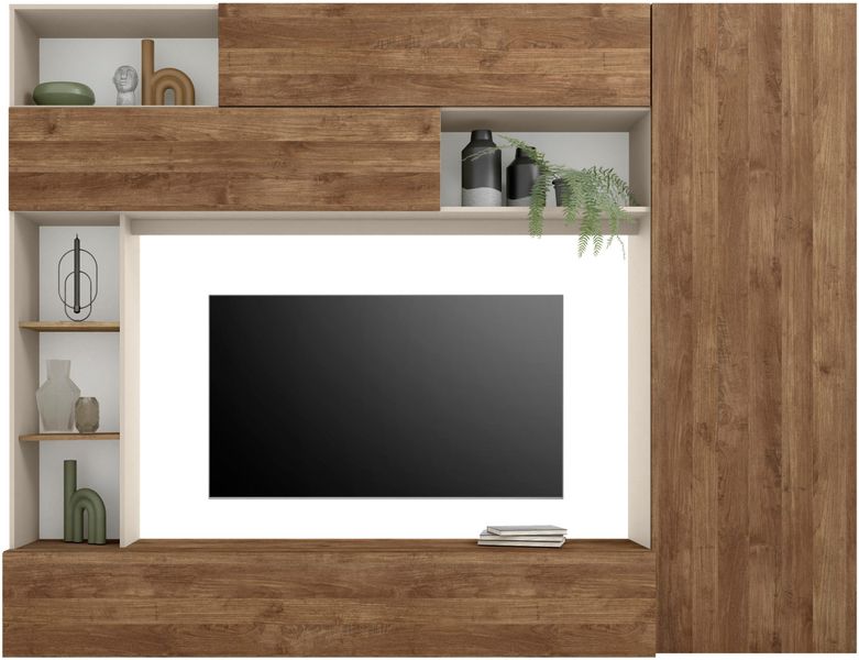 INOSIGN Wohnwand "PRATO, Breite 272 cm, Höhe 210 cm, Kompakt-Wohnwand," Med günstig online kaufen