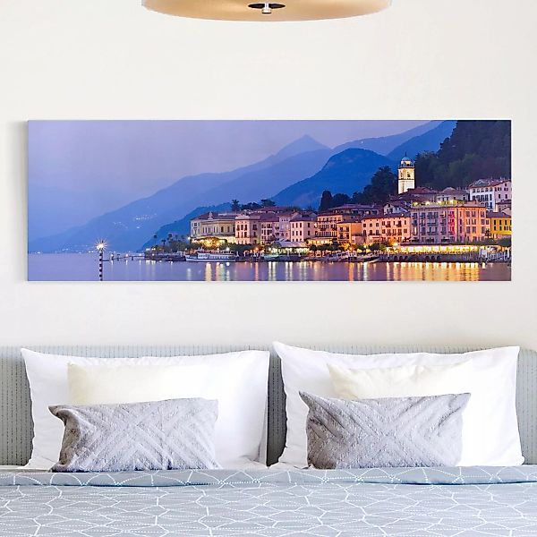 Leinwandbild - Panorama Bellagio am Comer See günstig online kaufen