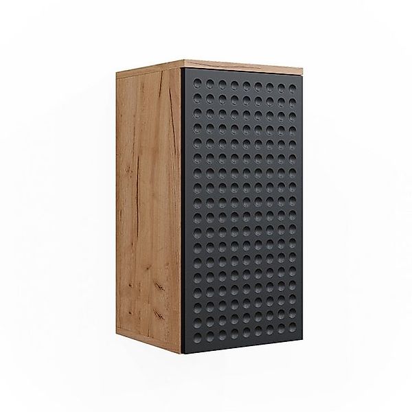 Vicco Badschrank Irma Goldkraft Eiche/Anthrazit 30 x 59 cm 2 Fächer Badezim günstig online kaufen