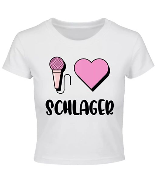 I Love Schlager · Crop T-Shirt günstig online kaufen