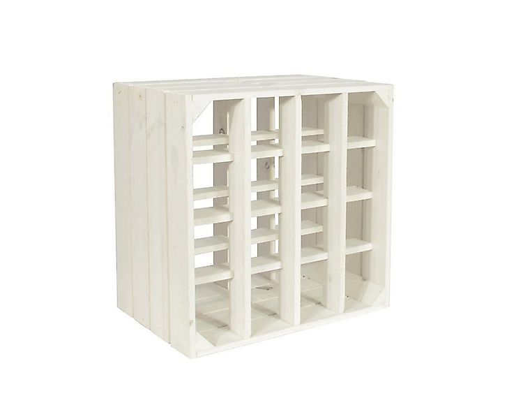 CHICCIE Weinregal Wino Flaschenregal aus Holz Weiß + Regal, 1-tlg. günstig online kaufen