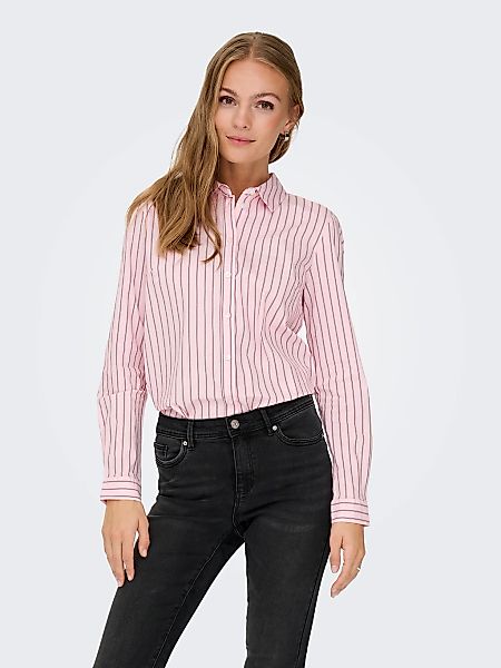 JDY Hemdbluse "JDYMIO L/S SHIRT WVN NOOS" unifarben oder gestreift günstig online kaufen