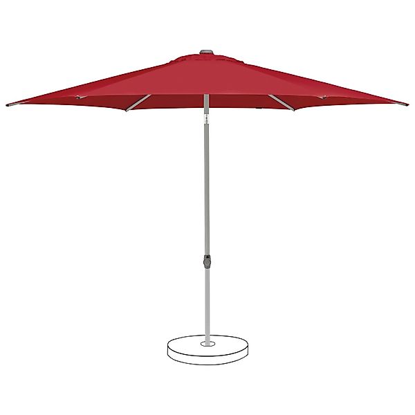 Suncomfort by Glatz Marktschirm Rot Mit Weinrot mit Handöffner günstig online kaufen