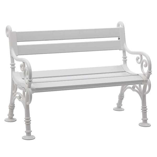 Blome-Tillmann 2er-Bank Linderhof 61 cm x 85 cm x 119 cm Weiß günstig online kaufen