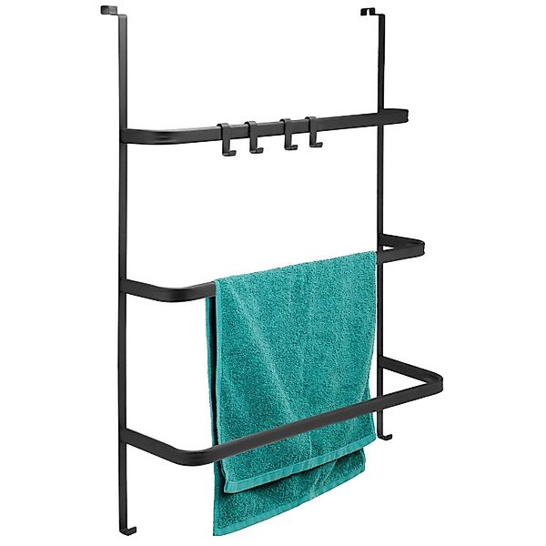 bremermann Handtuchhalter Tür-Hängeregal aus Metall, 3 Handtuchstangen und günstig online kaufen
