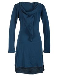 Vishes Jerseykleid Langarm Lagenlookkleid mit Zipfelkapuze günstig online kaufen