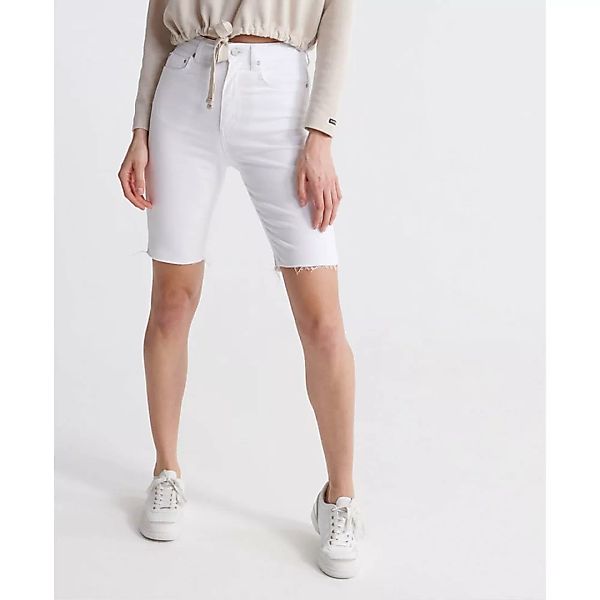 Superdry Kari Long Line Shorts Hosen 24 Denim Optic White günstig online kaufen