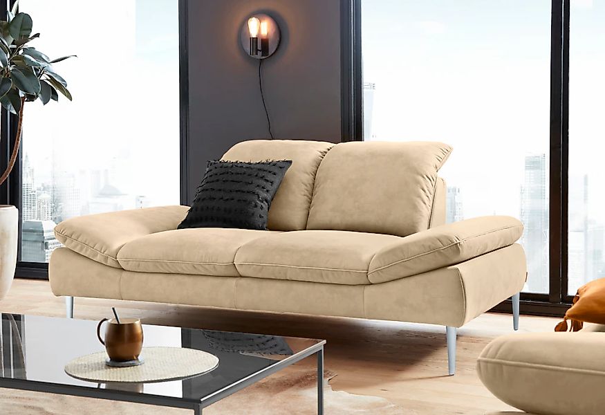 W.SCHILLIG 2-Sitzer "enjoy&MORE" mit Sitztiefenverstellung, Füße Chrom glän günstig online kaufen